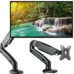 Retoo Asztali állvány, konzol monitorhoz/TV-hez, 17-30", állítható kar, dupla állítás - Image 3