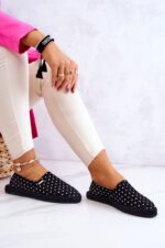 Női espadrill, BIG STAR CIPŐ, Textil, Fekete, 41 EU - Image 7