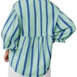 Babydoll blúz, Imily Bela, buggyos ujjú, női, világoszöld, L-es méret INTL