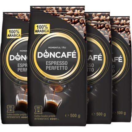 Cafe Espresso csomag, 4x Doncafe Espresso Perfetto kávébab, 100% Arabica 500g