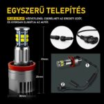 LED Marker Izzókészlet H8 Angel Eyes, AutoREY® Premium, 2 Darab, 120W Teljesítmény, DRL CANBUS Kompatibil, BMW 5 E60 E61, X5 E70, 3 E90 E91 E92 E93, 1 E87, X6 E71 Modellekhez, 6000K Fehér Fény, Plug & Play Szerelés, Nincs Izzóhiba Jelzés, Erős Fényerő - Image 6