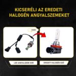 LED Marker Izzókészlet H8 Angel Eyes, AutoREY® Premium, 2 Darab, 120W Teljesítmény, DRL CANBUS Kompatibil, BMW 5 E60 E61, X5 E70, 3 E90 E91 E92 E93, 1 E87, X6 E71 Modellekhez, 6000K Fehér Fény, Plug & Play Szerelés, Nincs Izzóhiba Jelzés, Erős Fényerő