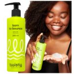 Sampon Göndör és Hullámos Hajra, Twisty, Born to Bounce, Fürtdefiniálás, 93% Növényi Összetevő, Vegán Formula, 280 ml - Image 3