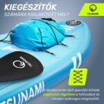 Szett felfújható Stand Up PaddleBoard, Tsunami, T05, úszó evezővel, 320 x 81 x 15 cm, 13.5 kg, pumpával, javítókészlettel, hordtáskával, evezővel, PVC, kék/narancs - Image 5
