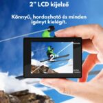 INVICTWIN 4K Ultra HD sportkamera – Beépített Wi-Fi, Stabilizált filmezés (rázkódásmentes), 170°-os ultraszéles látószögű objektív, LCD kijelző, akár 30 méterig vízálló, 128 GB-os microSD kártya támogatás, alkalmazásvezérlés - Image 9