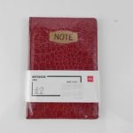 Üzleti jegyzetfüzet, Deli, bőr borítóval, A5, 96 oldal, 21,5 x 15 x 1,7 cm, piros - Image 8