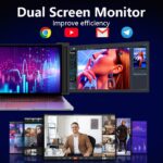Hordozható monitor Zkrontinex, 15.6", IPS FHD, felbontás 1920x1080, Plug & Play