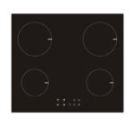 Golxmse elektromos főzőlap, 4 főzőzóna, 7600W, érintésvezérlés, kristálypanel, 52x59cm, fekete