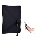 2 db softbox lámpa szett fotó-videó stúdióhoz, 50 x 70 cm, 2 állítható állvánnyal 200 cm-ig, 2 db 150W 5500K izzóval, hordtáskával - Image 5