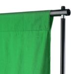 vidaXL zöld pamut háttér blueboxhoz állvány nélkül 300 x 300 cm - Image 6