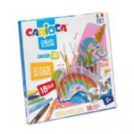 CARIOCA 3D egyszarvú Carioca készlet + 2 db 3D kirakós tábla, 6 db Carioca hegy 6 mm/12 Carioca hegy 2,6 mm, nem mérgező