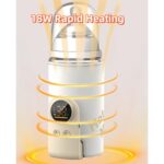 Hordozható cumisüveg melegítő, LXNZUHN®, 10000mAh 6 sebességes, 38-50°C, LCD kijelző, éjszakai fény, állandó fűtés, hosszabb akkumulátor-üzemidő, 18 W-os gyorstöltés, kompakt kialakítás, bézs, 6,7x12,8x8,9cm - Image 9