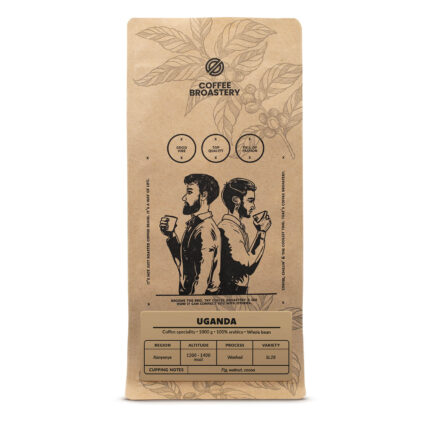 Kávé Szemes Kávébab, Coffee Broastery Uganda Kanyenye, Kávé Frissen Pörkölt Premium, Arabica 1kg