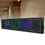 SMD RGB LED reklámtábla, PROCART, 100x20 cm, szöveg, képek, animációk, USB és WiFi - Image 11