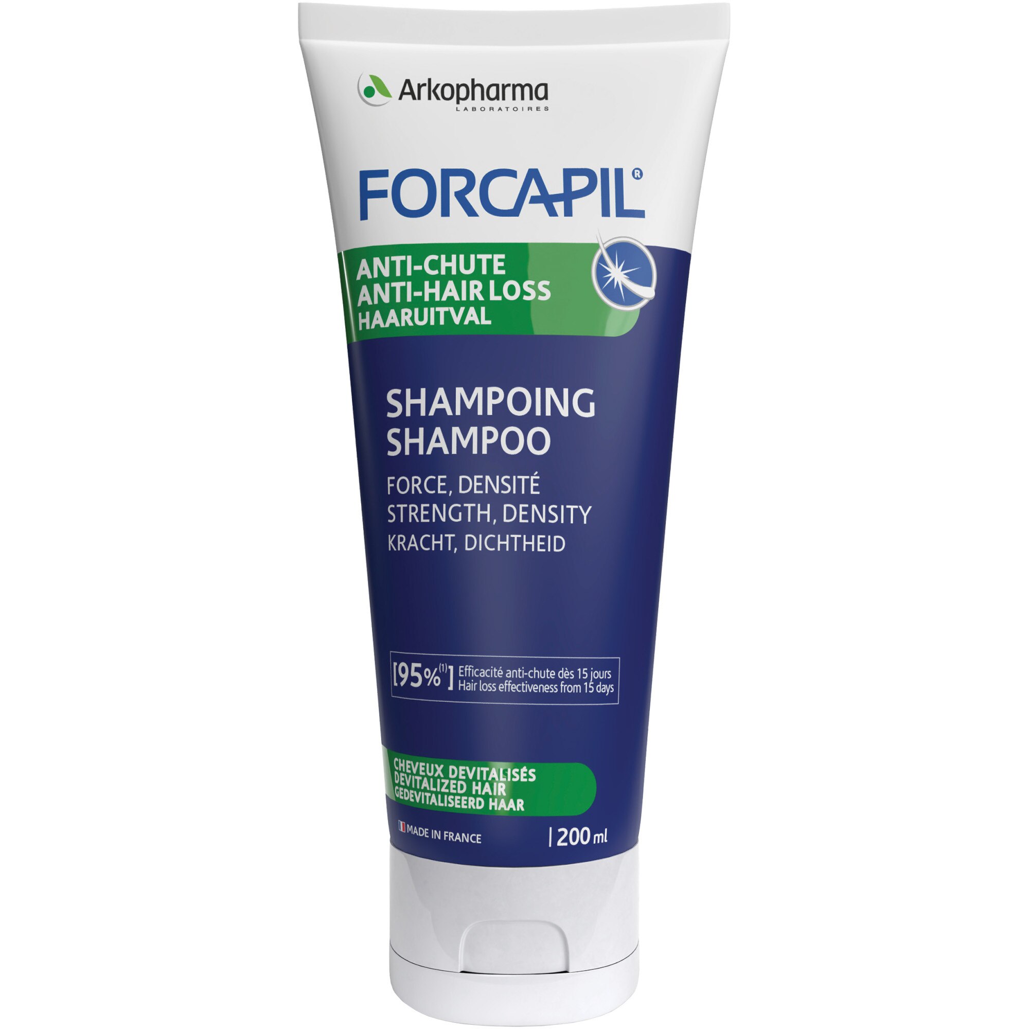 res_924a787ea1d98958c8e0fd3fb832a124.jpg Forcapil Hajhullás elleni sampon, 200 ml - Image 1