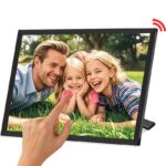 WIFI digitális képkeret, CHIGOODS®, Ultra-keskeny keret, 10,1 hüvelykes, 32 GB, 800X1280 HD IPS érintőképernyő, Frameo alkalmazás, microSD, fotók/videó, hangszóró, fekete - Image 8
