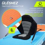 Szett felfújható Stand Up PaddleBoard, Tsunami, T05, úszó evezővel, 320 x 81 x 15 cm, 13.5 kg, pumpával, javítókészlettel, hordtáskával, evezővel, PVC, kék/narancs - Image 14
