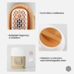 Innovify™ Kids cumisüveg melegítő, 4 az 1-ben, melegen tartás, gőzsterilizálás, kiolvasztás, kapacitás 2 cumisüveghez, személyre szabható hőmérséklet, ételmelegítés, digitális kijelző, érintőgombos vezérlés, Warm Sand szín, Harmony 6000 kiadás - Image 10
