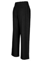 Női bő viszkóz és len nadrág, Comfort Fit, 2 elülső zseb, gumírozott derék, Volcano R-Nette, fekete, Fekete - Image 6