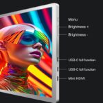 Zkrontinex FHD 14" IPS hordozható monitor, 1920x1080, Plug & Play, kettős támogatás, alumínium - Image 7