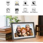 WIFI digitális képkeret, 10,1 hüvelykes, Frameo alkalmazás, microSD, fotók/videók, érintőképernyő 800X1020 HD IPS, hangszóró, 32 GB - Image 6