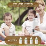Hordozható utazó cumisüveg-melegítő - 500 ml-es cumisüveg-melegítő, 2 perces anyatej- és tápszermelegítés, precíz hőmérséklet-szabályozás, IPX6 vízállóság, autóba, repülőgépre, kültéri használatra - Image 6
