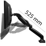 Retoo Asztali állvány, konzol monitorhoz/TV-hez, 17-30", állítható kar, dupla állítás - Image 9