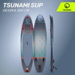 Szett felfújható Stand Up PaddleBoard, Tsunami, T03, úszó evezővel, 350 x 81 x 15 cm, 14.5 kg, pumpával, javítókészlettel, hordtáskával, evezővel, PVC, ingyenes szállítás, kék/piros - Image 16