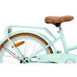 Sun Baby Gyermek Kerékpár, Retro Flower Bike, 20 hüvelyk, Első Kosár, Csomagtartó, Oldaltámasz, V-fék, 6-8 év, Mentazöld - Image 10