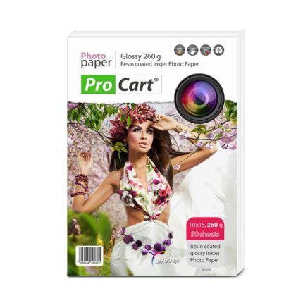 ProCart® Fotópapír Premium RC Glossy 260g/m2, 10x15, 50 lap
