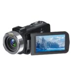 Garsonal 4K Digitális fényképezőgép, 80MP, 270°-ban forgatható képernyő, 18x zoom, 3.0'', 9 fényképezési mód, LED, 1500mAh, 32GB SD kártya, Távirányító, Fekete - Image 2