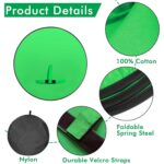 Excitat® Fotóstúdió Háttér Kit, állvánnyal, összecsukható, kétoldalas, 145 cm átmérőjű, Zöld - Image 3