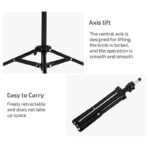 Univerzális állvány, KINSI, Bluetooth távirányító, állítható, Selfie Stick, 160 cm magas, fekete - Image 5