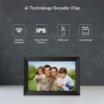 Techone® ZN-DP1002 Digitális Képkeret WIFI, 10 inch, Érintőképernyő 800x1280 HD IPS, Frameo Alkalmazás, USB Slot, SD Kártya, Képek/Videók, Hangszóró, 1GB, Fekete - Image 4