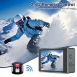 SmartSONY-Cam 5K Ultra HD akciókamera, 24 MP, 256 GB, EIS stabilizáció, 170°-os látószög, mikrofon, WiFi funkció, Sony érzékelő, HDMI és USB-C port, több üzemmódú felvételkészítés, 30 méterig vízálló, 21 darabos tartozékkészlet - Image 8