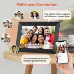 Wi-Fi digitális képkeret, Dytimeem, E331, 10,1 hüvelykes érintőképernyő, HD IPS 1280x800 felbontás, automatikus forgatás, Frameo alkalmazás, Type-C foglalat, SD kártya, fotók/videók, hangszóró, fekete, belső memória 32 GB - Image 7