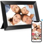 Wi-Fi digitális képkeret, Dytimeem, E331, 10,1 hüvelykes érintőképernyő, HD IPS 1280x800 felbontás, automatikus forgatás, Frameo alkalmazás, Type-C foglalat, SD kártya, fotók/videók, hangszóró, fekete, belső memória 32 GB - Image 2