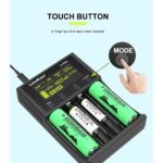 Univerzális akkumulátortöltő, MOSMAOO®, Li-ion akkumulátorok 18650 1.2v/9v Ni-MH/Ni-CD AAA AA, 26650 21700 32650 20700 21700 16340, LCD kijelző, 4 szóköz, fekete - Image 5
