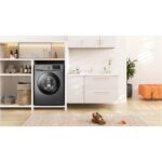 TCL FF0814SA1 Mosógép, 8 kg, 1400 RPM, A energiaosztály, BLDC inverteres motor, gőzmosás, dobtisztítás, 24 órás késleltetés, méhsejt alakú dob, gyorsmosás 18 perc, ruha hozzáadása, 16 program, ezüst - Image 10