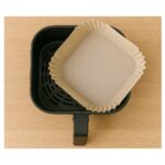 OEM 300 darabos készlet, sütőpapír forrólevegős fritőzbe 20 x 20 cm – négyzet alakú, tapadásmentes - Image 2