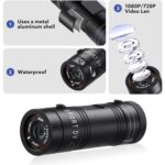 Sport kamera videó, Piduules, 1080p Full HD, 120°-os széles látószög, 60 képkocka/másodperc videó, sisakra vagy kerékpárra, motorra, robogóra szerelhető, vízálló, rázkódásgátló, éjjellátó, 128 GB-ig bővíthető, fekete - Image 5