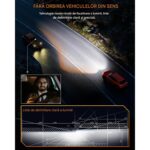 2 db-os szett, H1 LED-es autólámpák, prémium H1 LED-es fényszóró izzó, ultra fényes 6000K fehér 20000LM,12V Mini méret 1:1, CANBUS izzóhiba nélkül, tartós alumínium 50000 óra élettartam, Plug and Play - Image 5