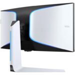 TCL 34R83Q QD Mini-LED ívelt 34" Gaming monitor, UWQHD (3440x1440), 170Hz, 1ms, AMD FreeSync™ Premium, NVIDIA G-Sync™, HDR 1600, 1400 nit, Környezeti fény, Hangszórók, USB Type-C USB, 2x HDMI, Display Port, Jack, Pivot, Fehér - Image 6