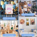 Vászon Készlet, Alapozott, 30x40cm/25x30cm/20x25cm/15x20cm/10x10cm, Kör 30cm/20cm, Festőpanel, 100% Pamut, Fehér, 12 Darabos - Image 3