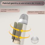 Hordozható cumisüveg melegítő, LXNZUHN®, 10000mAh 6 sebességes, 38-50°C, LCD kijelző, éjszakai fény, állandó fűtés, hosszabb akkumulátor-üzemidő, 18 W-os gyorstöltés, kompakt kialakítás, bézs, 6,7x12,8x8,9cm - Image 4
