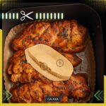 300 db sütőpapír 20x20 cm Galaxia® légkeveréses fritőzhöz – Négyzet alakú, Vastag, Tapadásmentes, BPA-mentes - Image 5