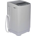 Félautomata mosógép, rozsdamentes kád, Büntz BMS-80, 8 kg, 10 mosási program, LED kijelző, 700 RPM, 355 W, beépített facsaró, Szürke - Image 6