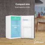 STARCREST SF-85WH-E egyajtós hűtőszekrény, E energiaosztály, 85L űrtartalom, belső világítás, jégrekesz, magasság 82 cm, fehér - Image 5