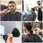 Fodrászkiegészítő készlet, Notekisskai, szalonköpeny nyaktörővel, strapabíró anyagból, fekete - Image 8