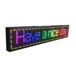 SMD RGB LED reklámtábla, PROCART, 100x20 cm, szöveg, képek, animációk, USB és WiFi - Image 2